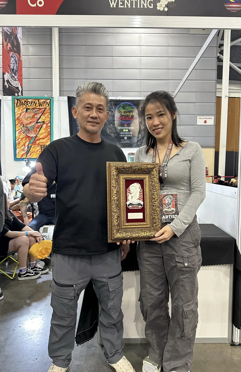 Lion's Ink Singapore 2024 — artist tattooing