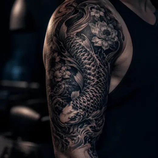 Fine line botanical tattoo — Tattoo Things Studio Johor Bahru