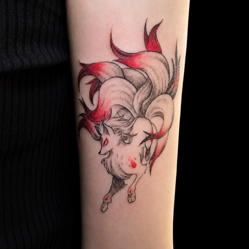 Watercolor lotus colour tattoo — Tattoo Things Studio Johor Bahru