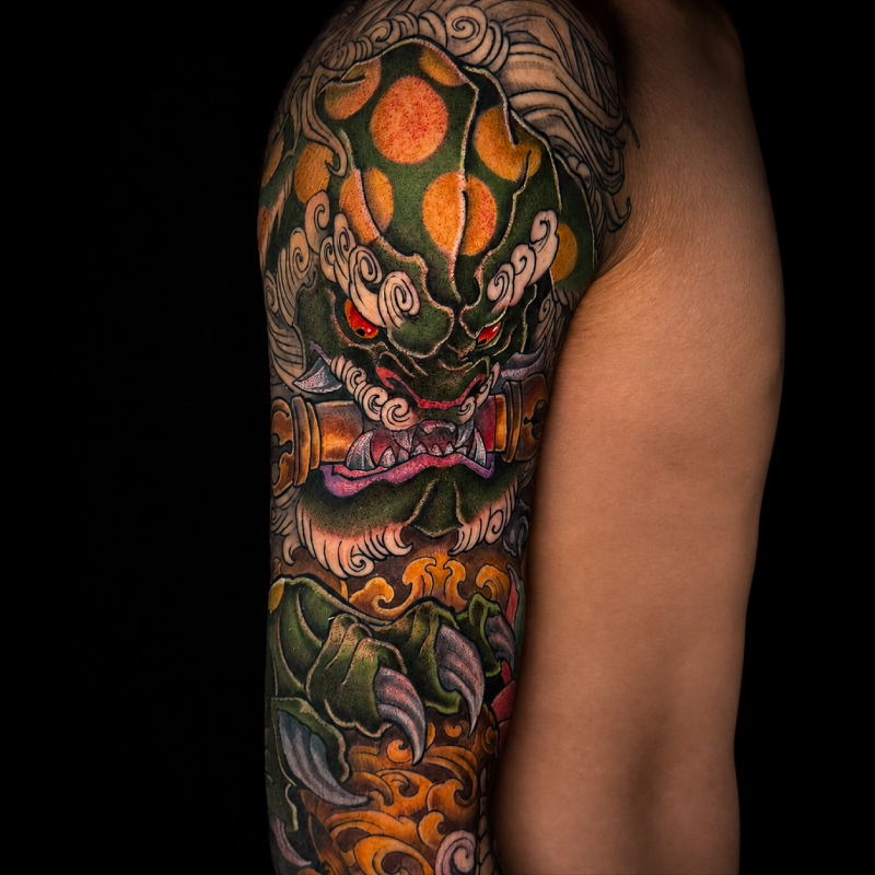 Vibrant hummingbird colour tattoo — Tattoo Things Studio JB