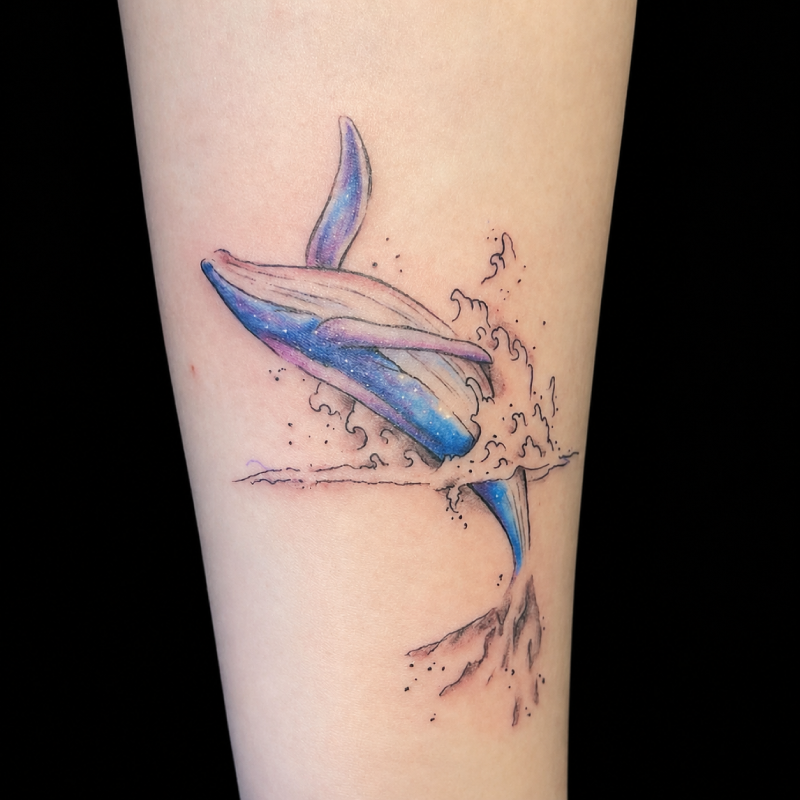 Minimalist moon fine line tattoo — Tattoo Things Studio JB