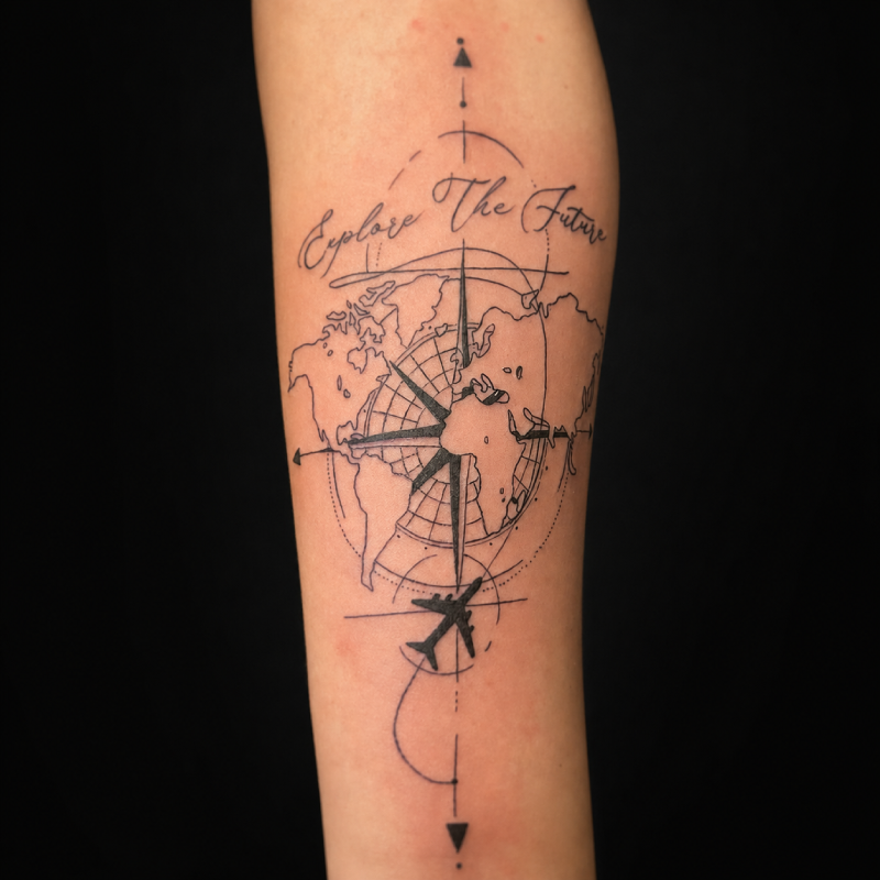 Butterfly wing fine line tattoo — Tattoo Things Studio Johor Bahru