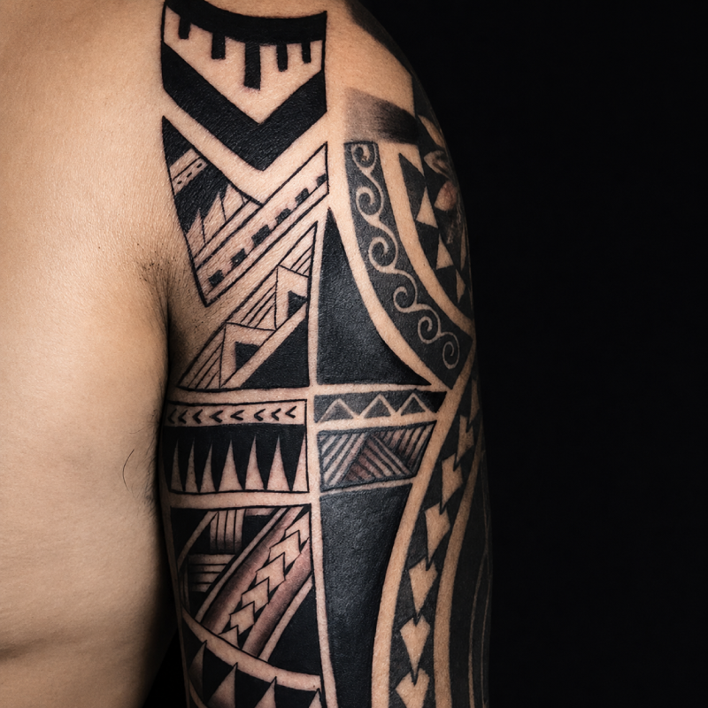 Mandala fusion geometric tattoo — Tattoo Things Studio JB