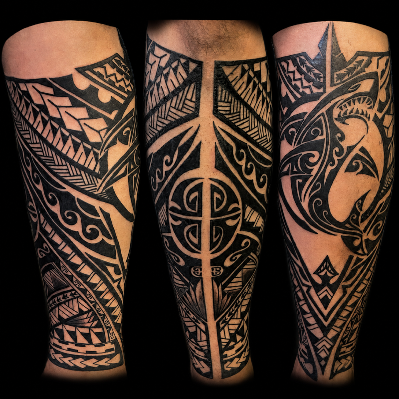 Sacred lotus geometric tattoo — Tattoo Things Studio Johor Bahru