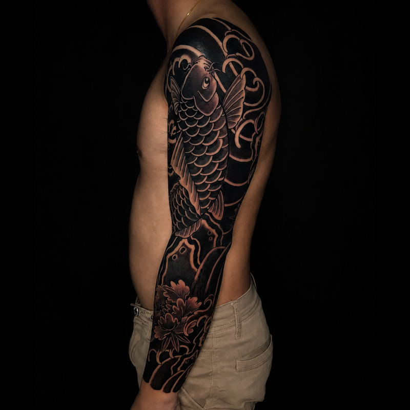 Neo Japanese phoenix tattoo — Tattoo Things Studio Johor Bahru