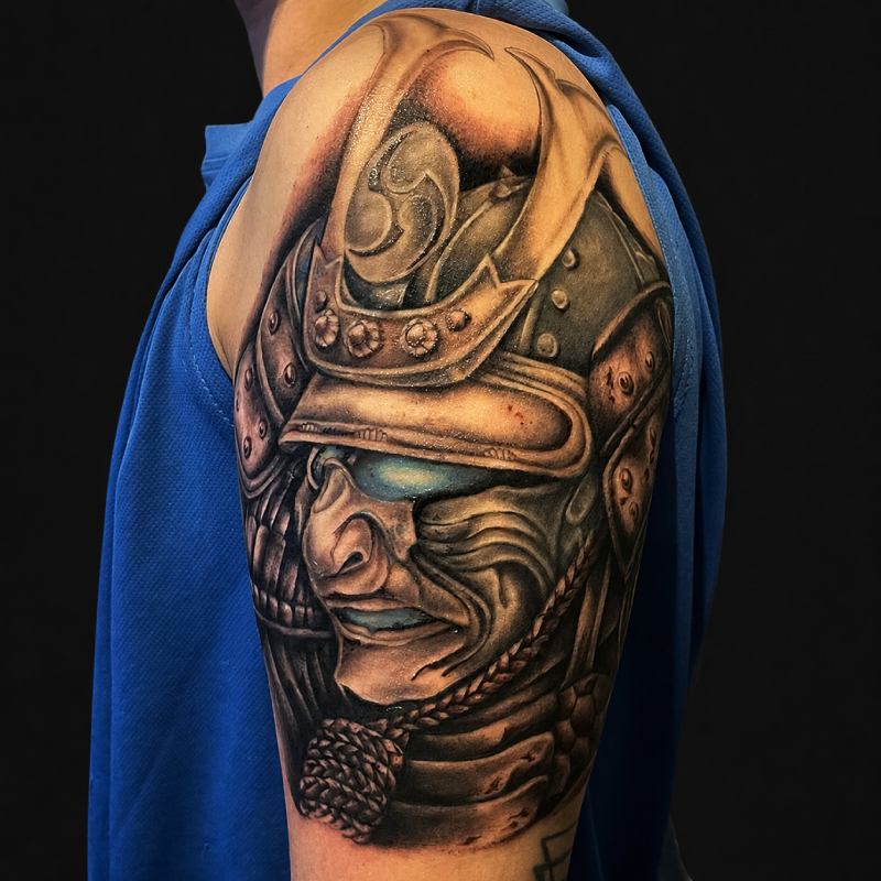 Samurai warrior Japanese traditional tattoo — Tattoo Things Studio JB