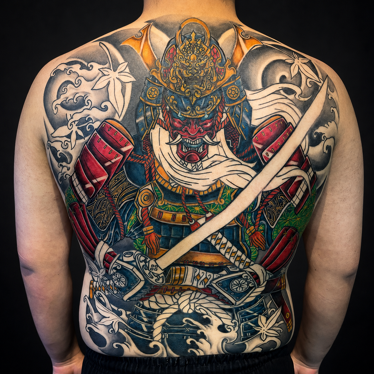 Snake and peony Japanese traditional tattoo — Tattoo Things Studio Johor Bahru