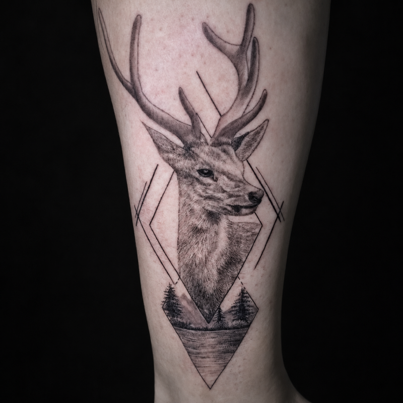 Wildlife portrait realism tattoo — Tattoo Things Studio Johor Bahru